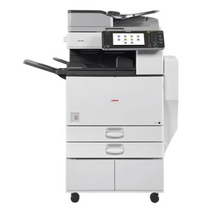 Impresora multifuncional Ricoh / Lanier MP 5002 blanco y negro usado pasando copia
