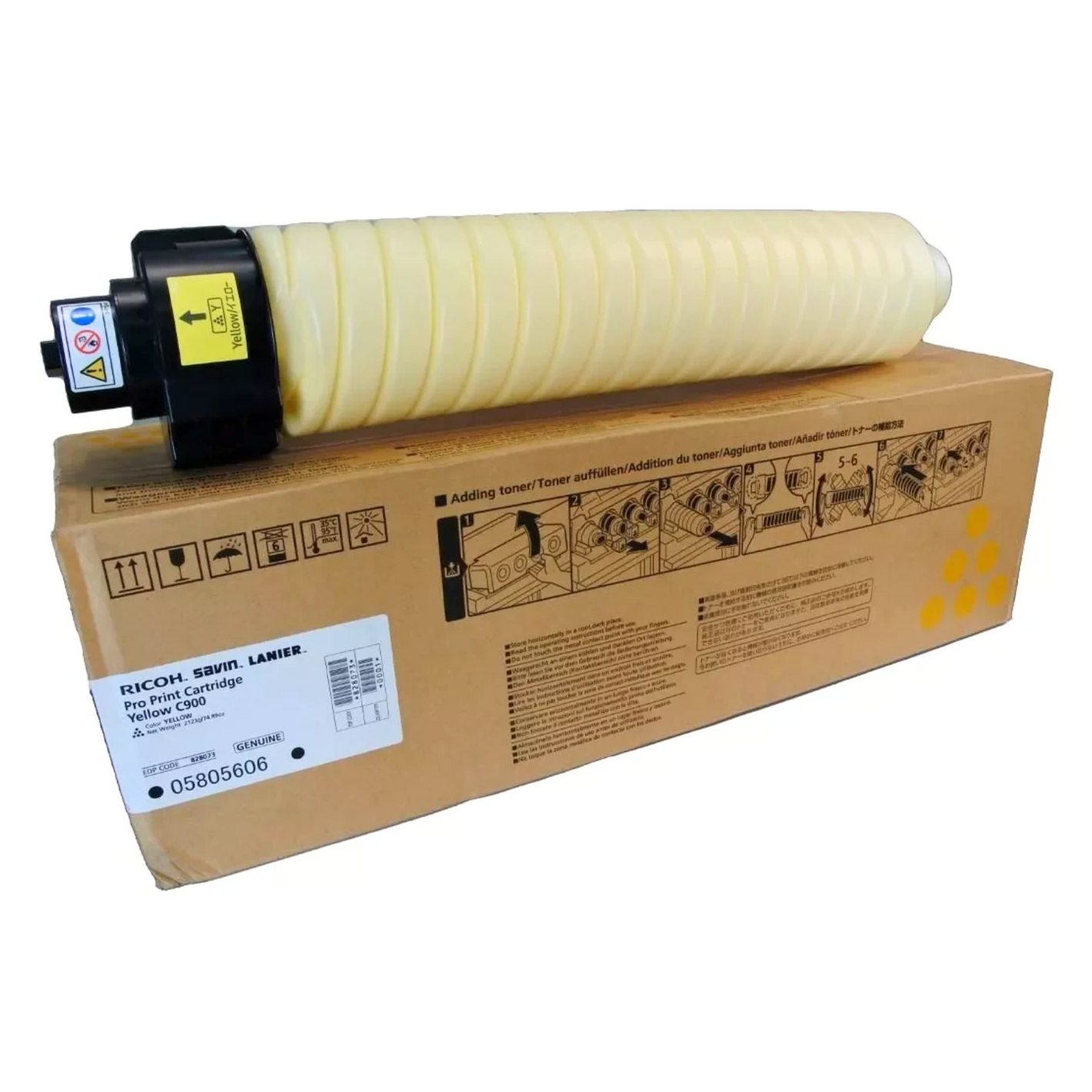 Toner Ricoh Amarillo Original 828073 PRO C700/C720/C900/C900S