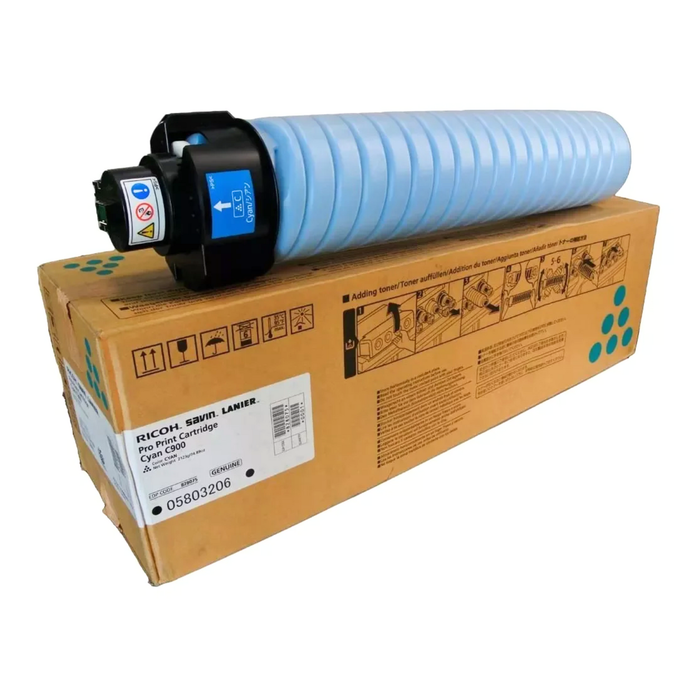 Toner Ricoh Proc700/720/900/c900s 828075 Color Cyan Original