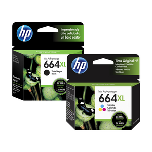 Combo Hp 664xl Cartuchos Originales Negro + Tricolor