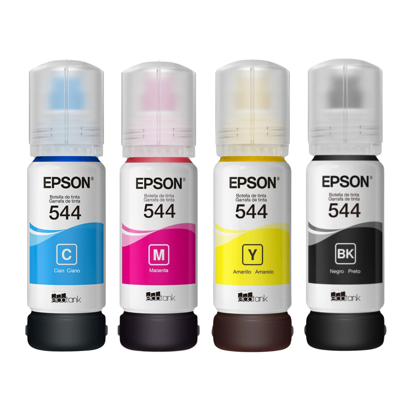 Pack 4 Botellas De Tintas Epson 544 Originales