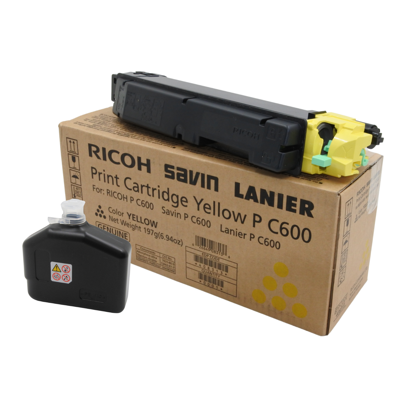 Toner Ricoh P C600 408313 Color Yellow Original