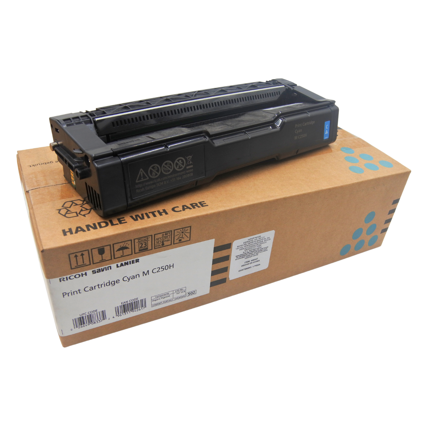 Toner Ricoh Original Para M C250h Color Cyan