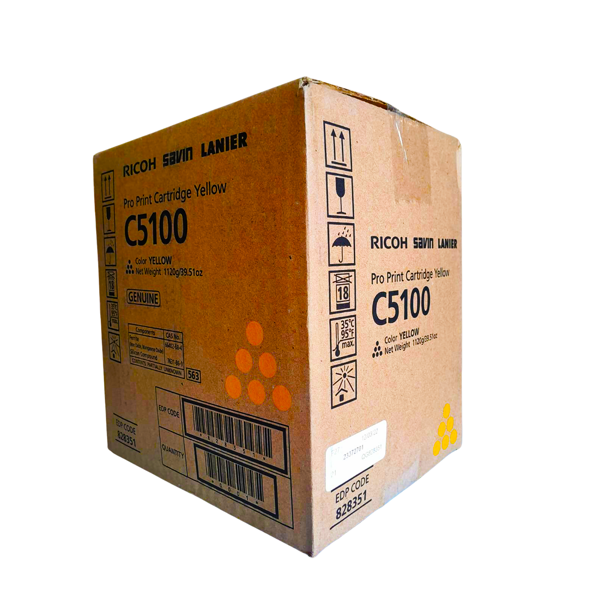 Toner Ricoh Pro C5100s 828351 Color Yellow Original