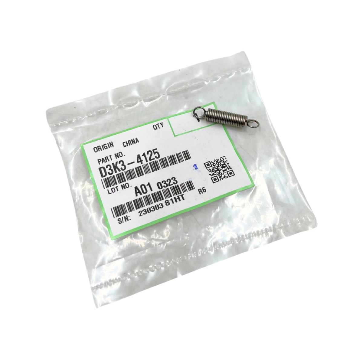 Resorte De Tensión Cubierta De Papel Ricoh D3K34125