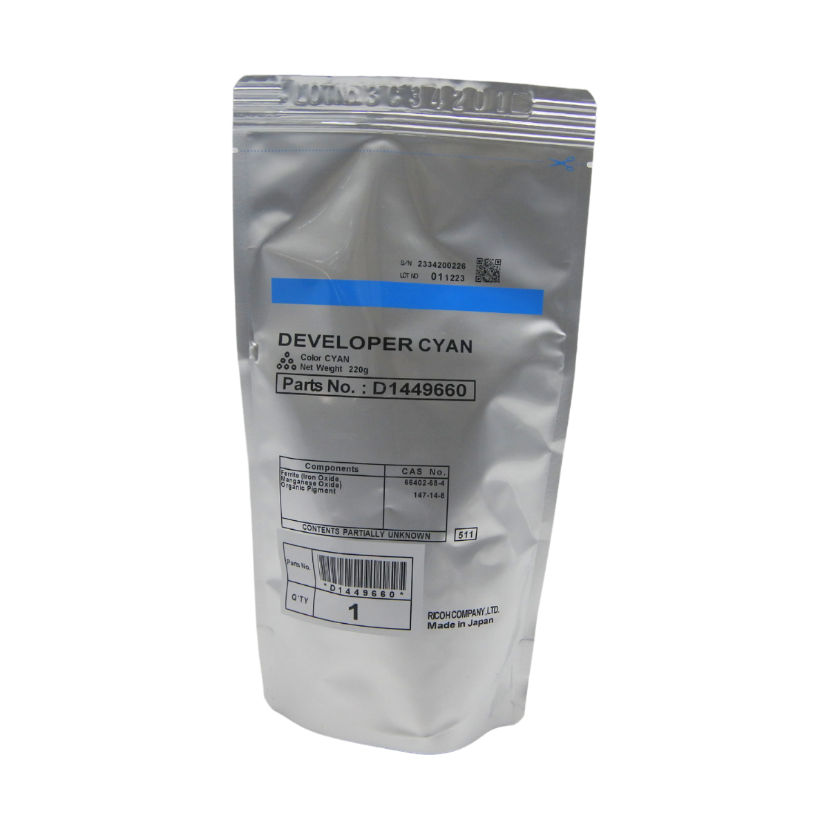 Revelador Ricoh Mp C3002 Cian Compatible
