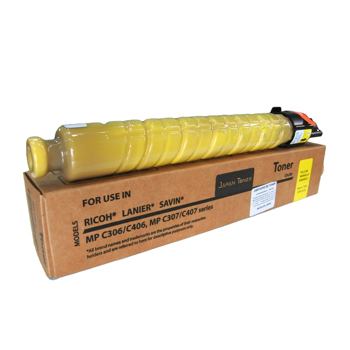 Tóner Compatible Ricoh Amarillo MP C306/C406/C307/C407