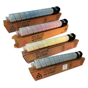 Kit De Toner Ricoh Mpc3003 Color Cyan, Yellow, Magenta Negro