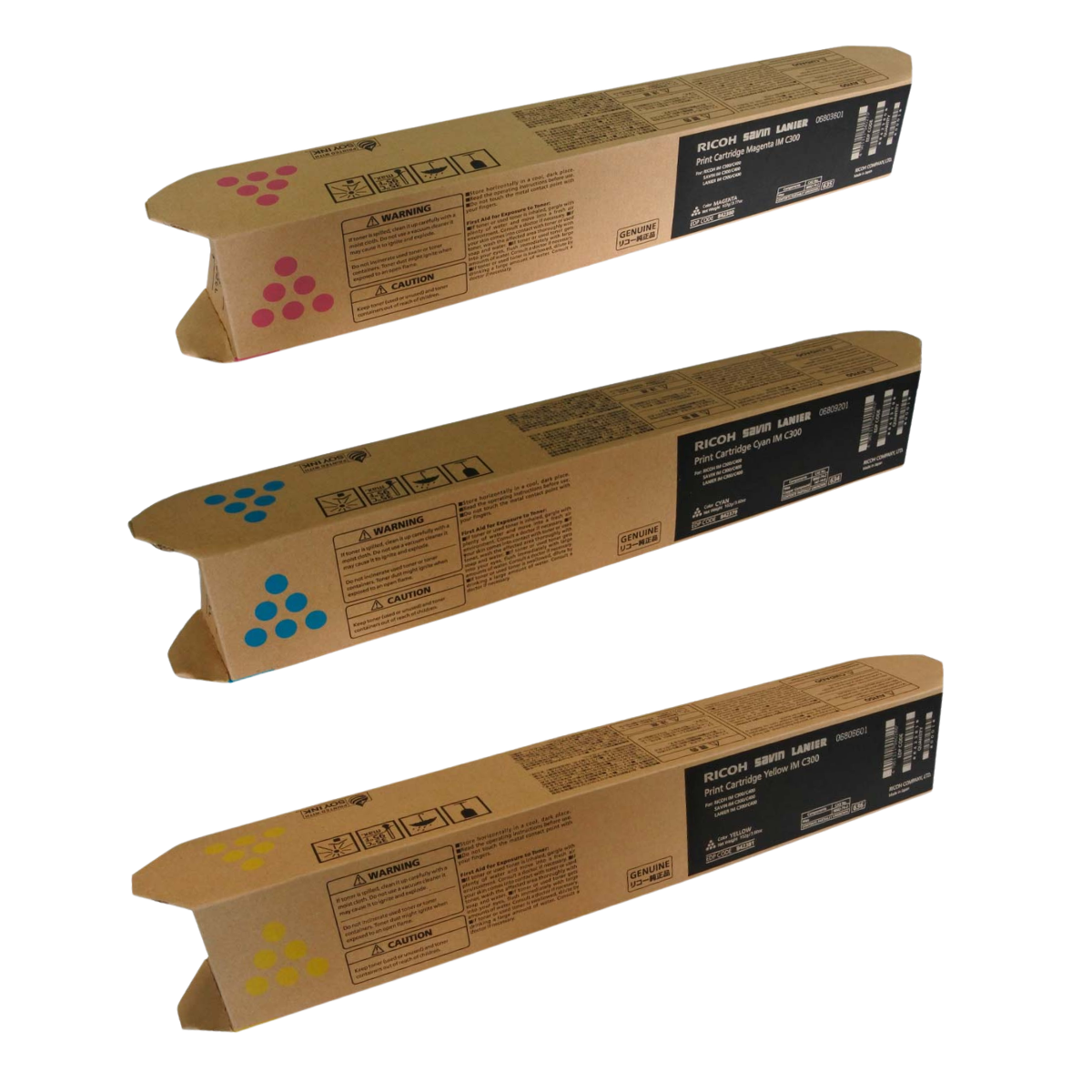 Kit De 3 Toners Original Ricoh Im C300/ Im C400 Cmy