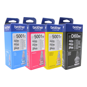 Kit 4 Botellas De Tinta Brother Originales Cmyk