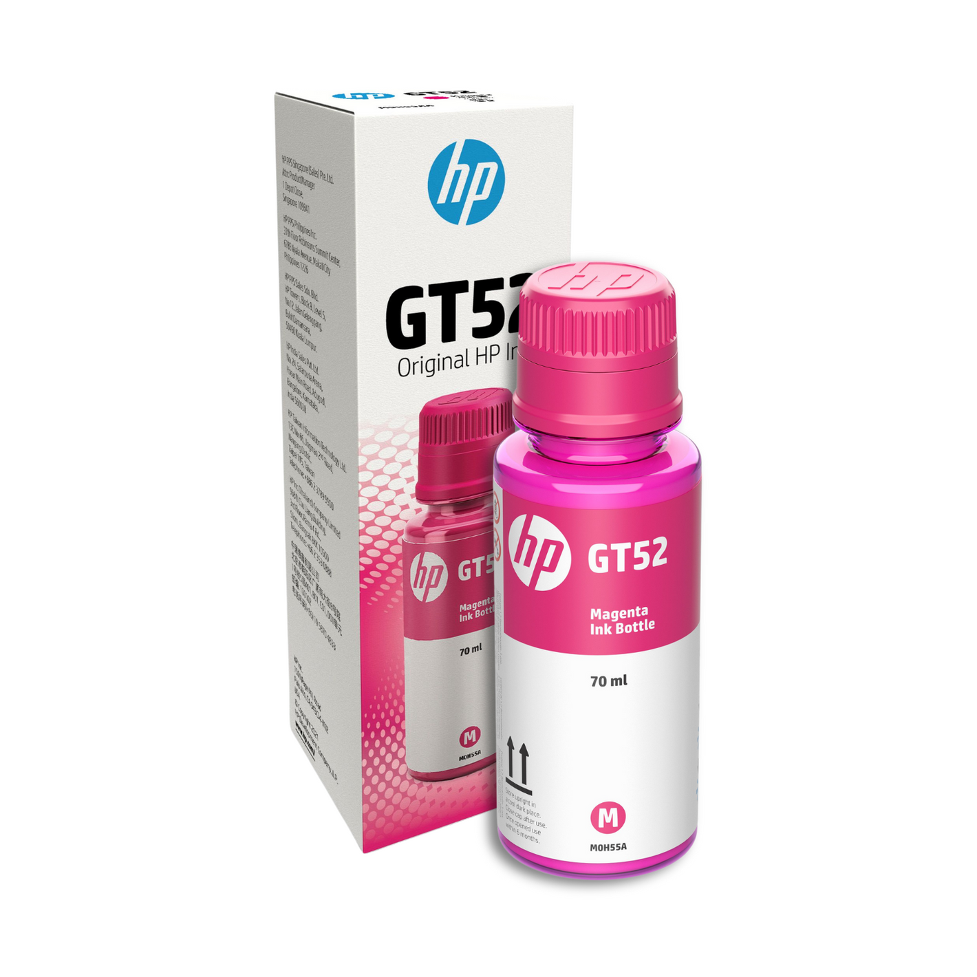 Botella De Tinta HP GT52 Magenta Original (M0H55AL) Para HP Smart Tank, HP Deskjet y HP Ink Tank