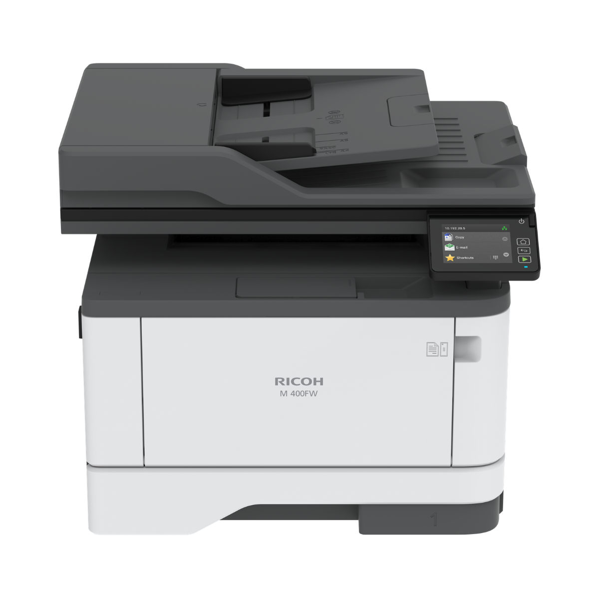 M 400FW Impresora multifunción láser Ricoh en blanco y negro