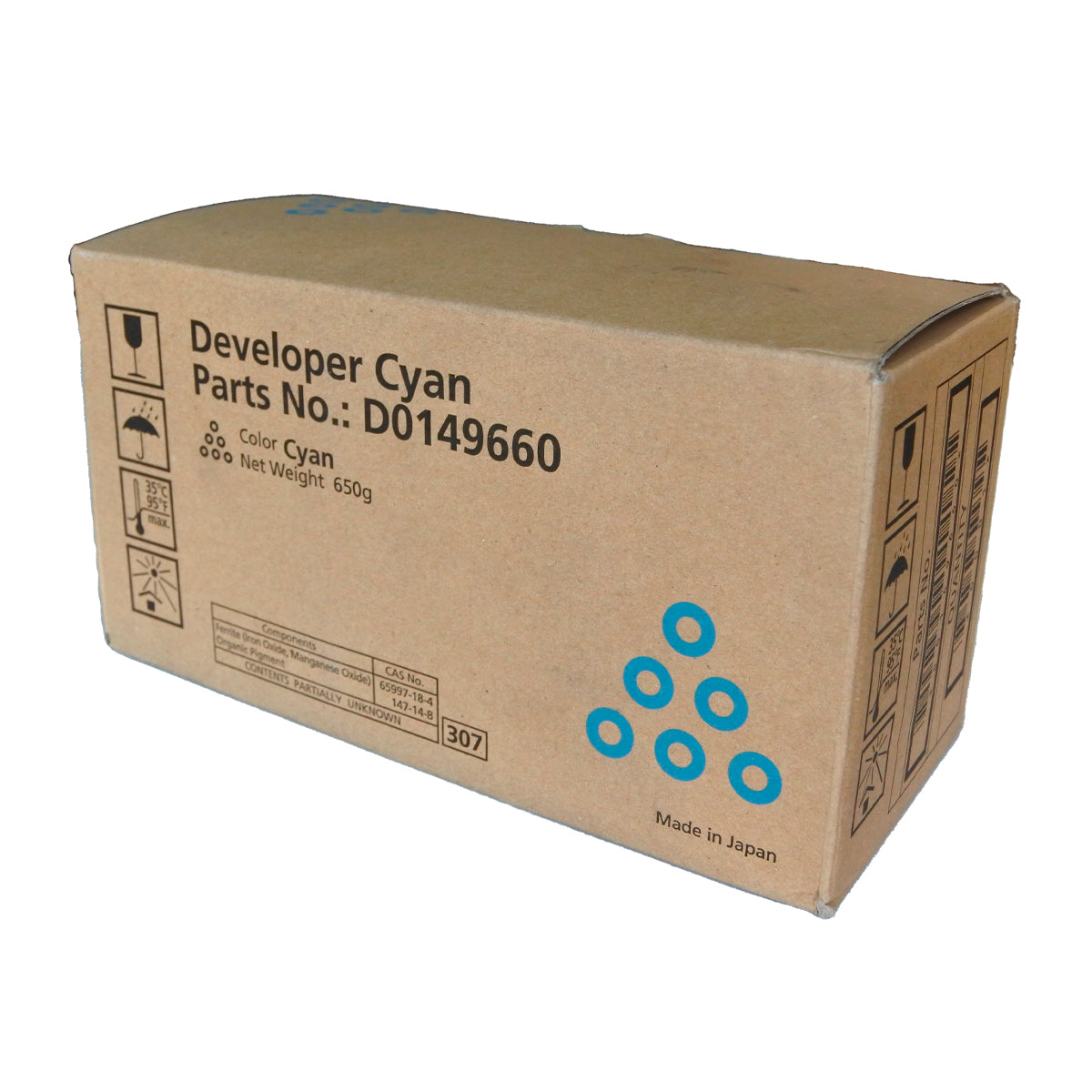 Revelador Ricoh Cian Original D0149660 MP C7500 Y PRO C700ex